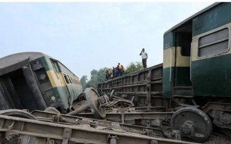ٹرین حادثے میں 5 افراد جاں بحق ہوئے، ریلوے